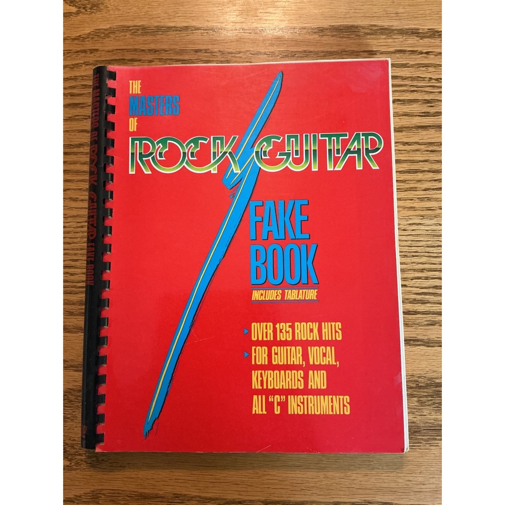 Masters of Rock Guitar Fake Book Hal Leonard Tablature Sheet Music 135 Hits 1990
